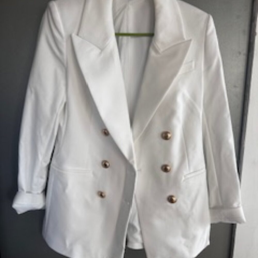 Express double-breasted blazer